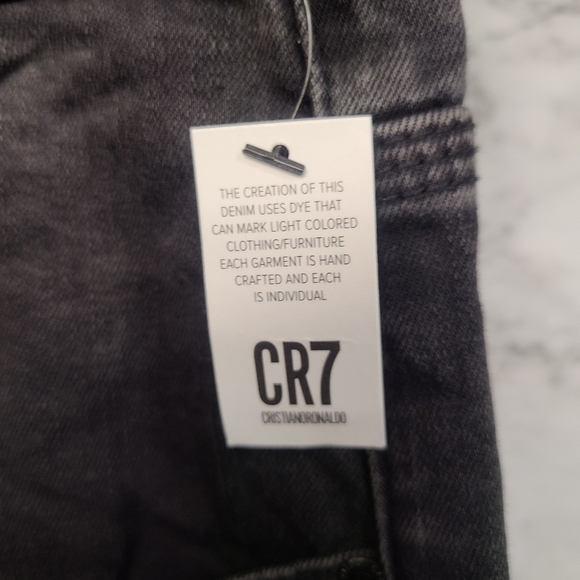 CR7 CRISTIANO RONALDO Mens Gray Jeans T Tapered - Picture 4 of 8